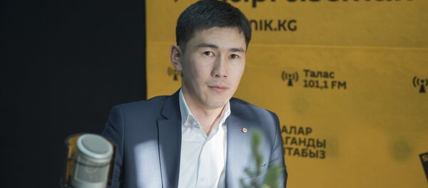 Специалист кредитного отдела одного из финансово-кредитных учреждений страны Бексултан Орозбаев. Архивное фото - Sputnik Кыргызстан