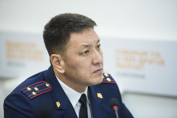 Начальник Управления обеспечения безопасности дорожного движения ГУВД Бишкека Шайырбек Бопонов - Sputnik Кыргызстан