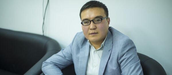 Жаш ишкерлер ассоциациясынын курулуш комитетинин куратору Адисбек Шекенов. Архив - Sputnik Кыргызстан