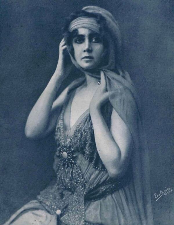 Польская, немецкая и итальянская актриса немого кино Елена Маковская, 1916 год - Sputnik Кыргызстан