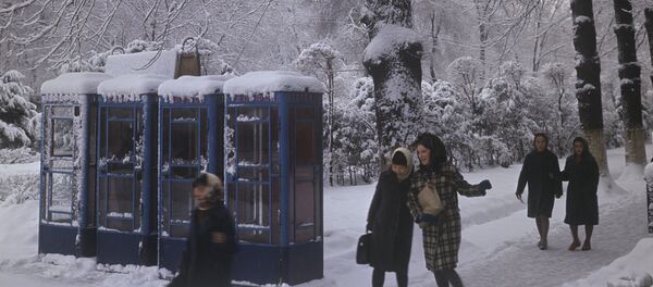 На улице города зимой - Sputnik Кыргызстан