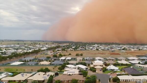 Словно в Апокалипсисе — город в Австралии поглотила песчаная буря. Видео - Sputnik Кыргызстан