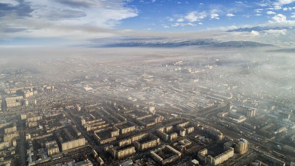 Вид на смог над городом Бишкек. Архивное фото - Sputnik Кыргызстан