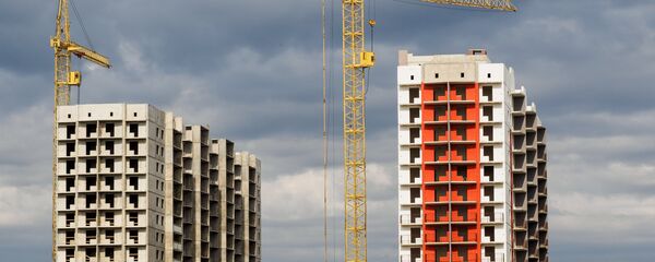 Курулуп жаткан турак үйлөр. Архив - Sputnik Кыргызстан