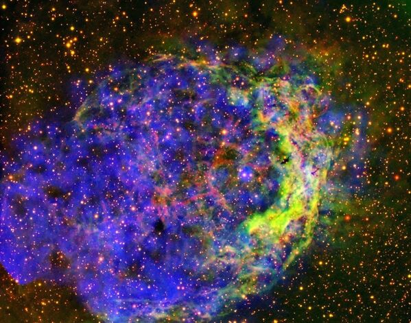 Газ в туманности NGC 3199 в созвездии Киль одной из звезд Вольфа-Райета - Sputnik Кыргызстан