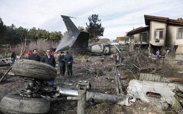 В Сети появляются фотографии с места крушения самолета под Тегераном (Иран). - Sputnik Кыргызстан