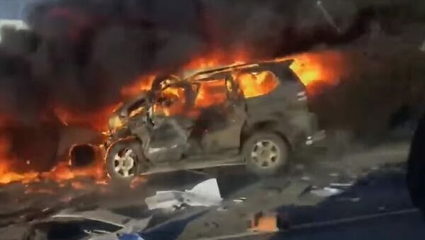 Три авто сгорели после ДТП под Воронежем, 8 человек погибли. Видео - Sputnik Кыргызстан