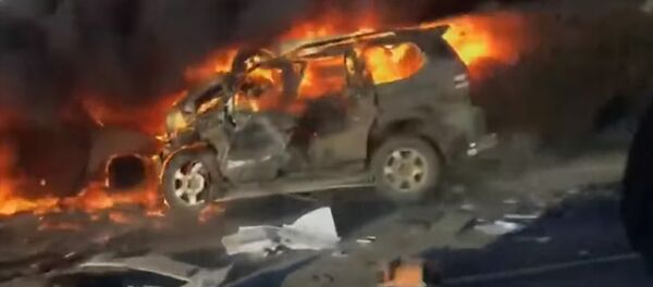 Три авто сгорели после ДТП под Воронежем, 8 человек погибли. Видео Три авто сгорели после ДТП под Воронежем, 8 человек погибли. Видео - Sputnik Кыргызстан