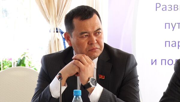 Лидер партии Мекеним Кыргызстан Мирлан Бакиров. Архивное фото - Sputnik Кыргызстан