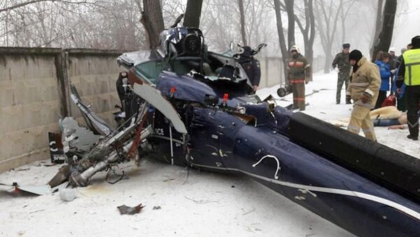 Частный вертолет разбился в Алматы - Sputnik Кыргызстан