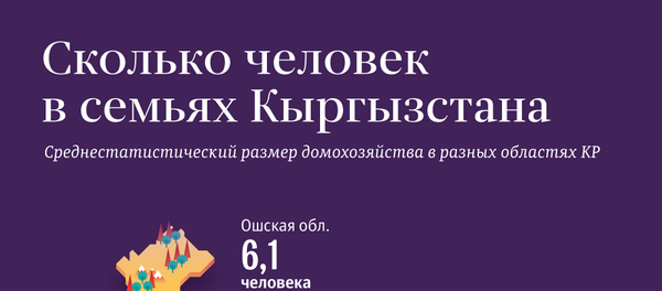 Сколько человек в семьях Кыргызстана - Sputnik Кыргызстан