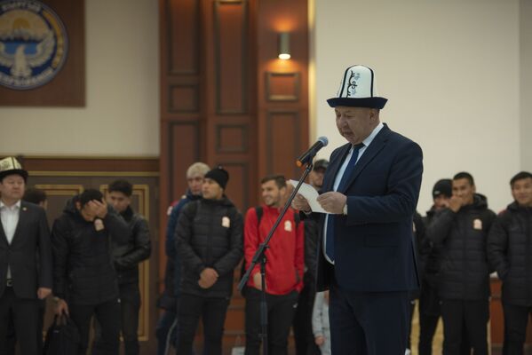 Встреча игроков сборной Кыргызстана по футболу - Sputnik Кыргызстан