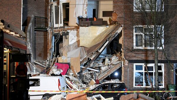 Взрыв привел к обрушению фасадов нескольких домов в Гааге на западе Нидерландов - Sputnik Кыргызстан