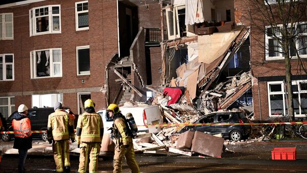 Разрушенный из-за взрыва фасад дома в Гааге, Нидерланды, 27 января 2019 года - Sputnik Кыргызстан