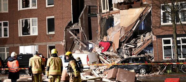 Разрушенный из-за взрыва фасад дома в Гааге, Нидерланды, 27 января 2019 года - Sputnik Кыргызстан