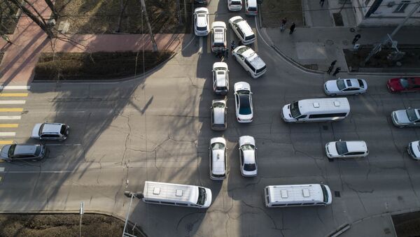 Автомобильный затор в Бишкеке - Sputnik Кыргызстан