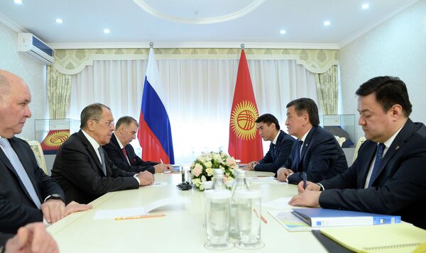 Президент Сооронбай Жээнбеков встретился с МИД РФ Сергеем Лавровым - Sputnik Кыргызстан
