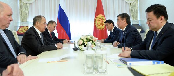 Президент Сооронбай Жээнбеков встретился с МИД РФ Сергеем Лавровым - Sputnik Кыргызстан