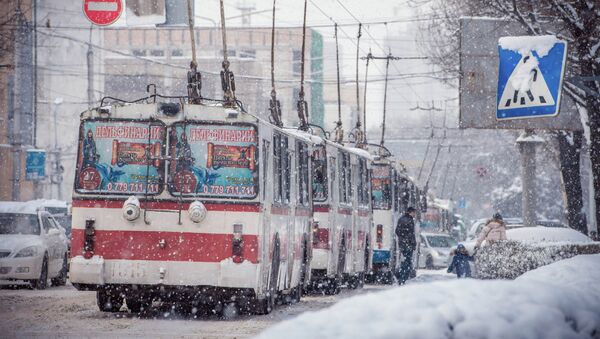 Работа общественнего транспорта в Бишкеке. Архивное фото - Sputnik Кыргызстан