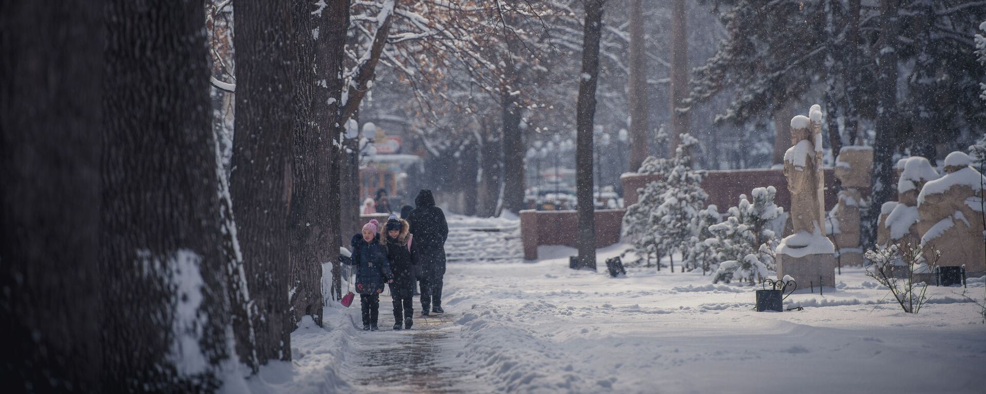 Последствия сильного снегопада в Бишкеке - Sputnik Кыргызстан, 1920, 04.02.2024