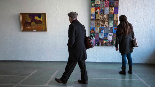Художественная выставка в музее Гапара Айтиева. Архивное фото - Sputnik Кыргызстан