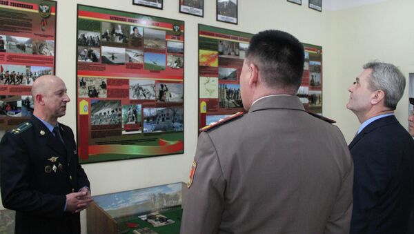 Открытие класса по учебной дисциплине История пограничных органов Военного института ВС КР - Sputnik Кыргызстан