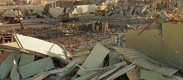 Иракский город после ракетного обстрела. Ирано-иракская война. Архивное фото Иракский город после ракетного обстрела. Ирано-иракская война. Архивное фото - Sputnik Кыргызстан