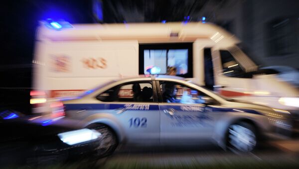 Автомобили полиции и скорой медицинской помощи. Архивное фото - Sputnik Кыргызстан