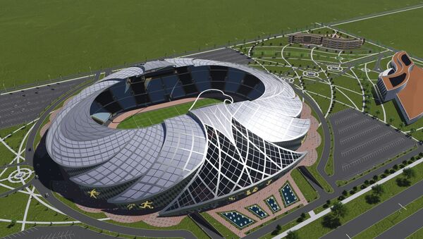 Проект стадиона в Бишкеке в виде беркута архитектора Якутбека Кубанычбекова - Sputnik Кыргызстан