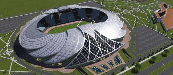 Проект стадиона в Бишкеке в виде беркута архитектора Якутбека Кубанычбекова - Sputnik Кыргызстан