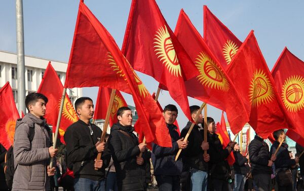 Праздничные мероприятия провели сегодня, 1 марта, на центральной площади города - Sputnik Кыргызстан