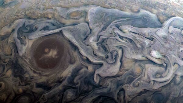 Снимок Юпитера, полученный аппаратом Юнона - Sputnik Кыргызстан