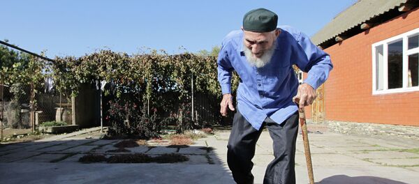 Российский долгожитель Магомед Лабазанов (121 год) - Sputnik Кыргызстан