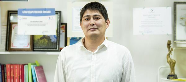 Ведущий специалист отдела информационной безопасности одного из банков страны Бакыт Куручбеков. Архивное фото - Sputnik Кыргызстан