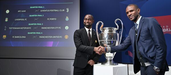 Результаты жеребьевки четвертьфинала Лиги чемпионов в Ньоне Результаты жеребьевки четвертьфинала Лиги чемпионов в Ньоне - Sputnik Кыргызстан