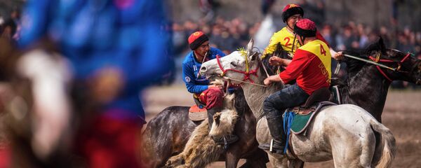 Финал турнира высшей лиги по кок-бору в Бишкеке. Достук — Ынтымак - Sputnik Кыргызстан