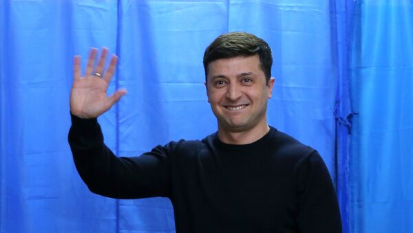 Кандидат в президенты Украины, актер Владимир Зеленский. Архивное фото - Sputnik Кыргызстан