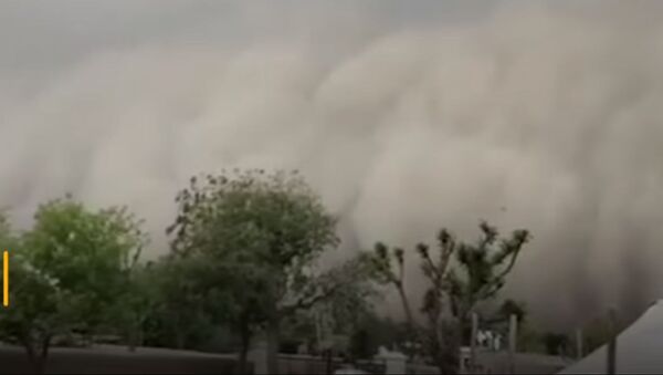 Гигантская пыльная буря накрыла города — пугающее видео из Индии - Sputnik Кыргызстан