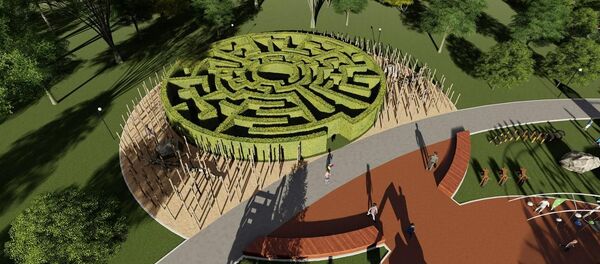 Эскизы парка в районе Южной магистрали в Бишкеке Эскизы парка в районе Южной магистрали в Бишкеке - Sputnik Кыргызстан