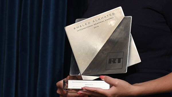 Вручение Международной премии в память о журналисте Халеде аль-Хатыбе - Sputnik Кыргызстан