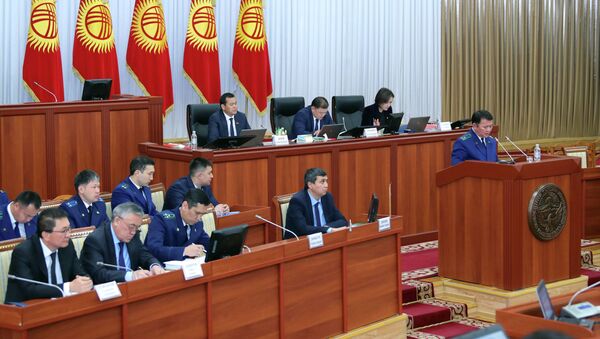 Отчет Генерального прокурора Откурбека Жамшитова в ЖК - Sputnik Кыргызстан