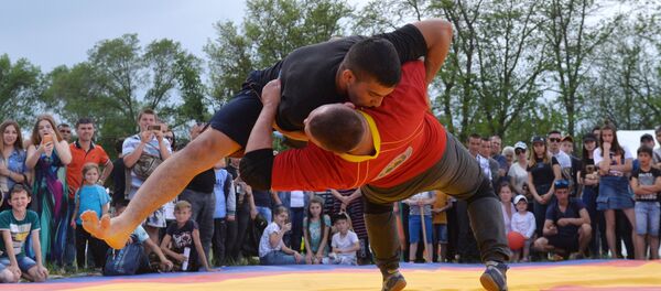 Соревнования по национальной борьбе куреш. Архивное фото - Sputnik Кыргызстан