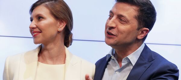 Владимир Зеленский жубайы Елена менен - Sputnik Кыргызстан