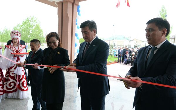 В церемонии открытия принял участие президент КР Сооронбай Жээнбеков - Sputnik Кыргызстан