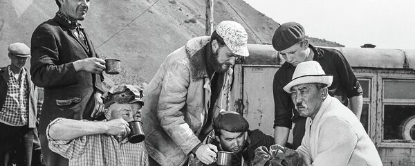 Съемки фильма Небо нашего детства - Sputnik Кыргызстан