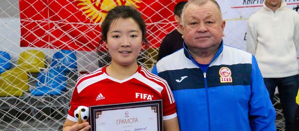 Кыргызстанская футболистка Айжан Боронбекова - Sputnik Кыргызстан