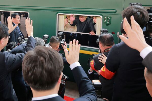 В начале этого года Ким Чен Ын был в Китае с визитом - Sputnik Кыргызстан