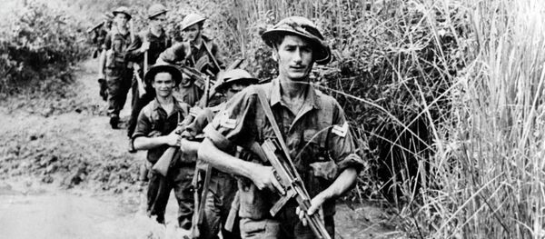 Наступление британских войск на Рангун в Бирме - Sputnik Кыргызстан