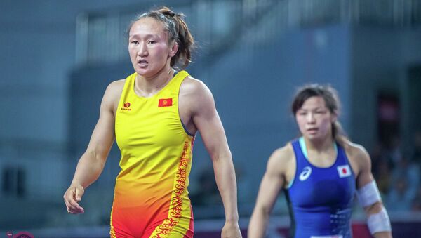Трехкратная чемпионка Азии борец Айсулуу Тыныбекова  - Sputnik Кыргызстан