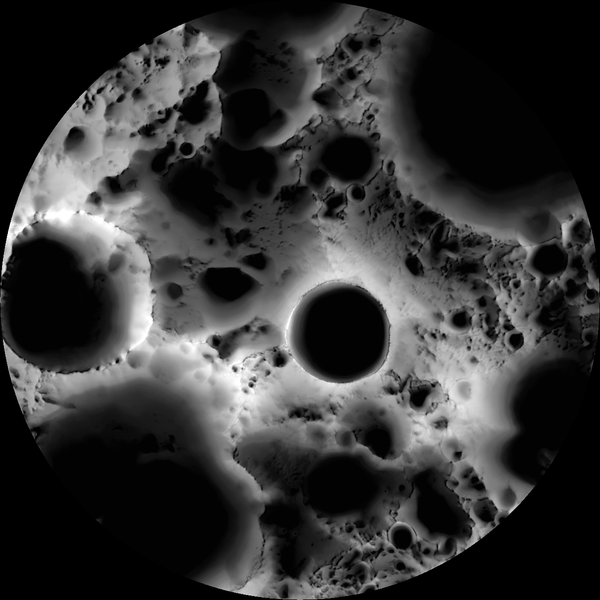 Карта освещения Южного полюса Луны, созданная по изображениям камеры с борта Лунного разведывательного орбитера NASA - Sputnik Кыргызстан